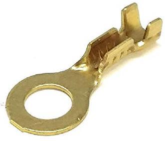 Неизолирана кабелна обувка тип ринг 1 - 2.5 мм2 с диаметър на винта 5 мм, покалаена / 200бр. пакет / BM