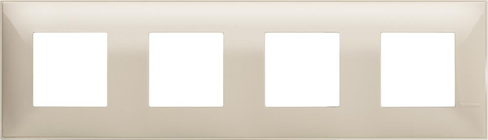 Рамка КРЕМ 4х2 мод. НЕМСКИ СТАНДАРТ за монтаж върху носещи рамки 4х2 мод. /блистер/ Classia Bticino