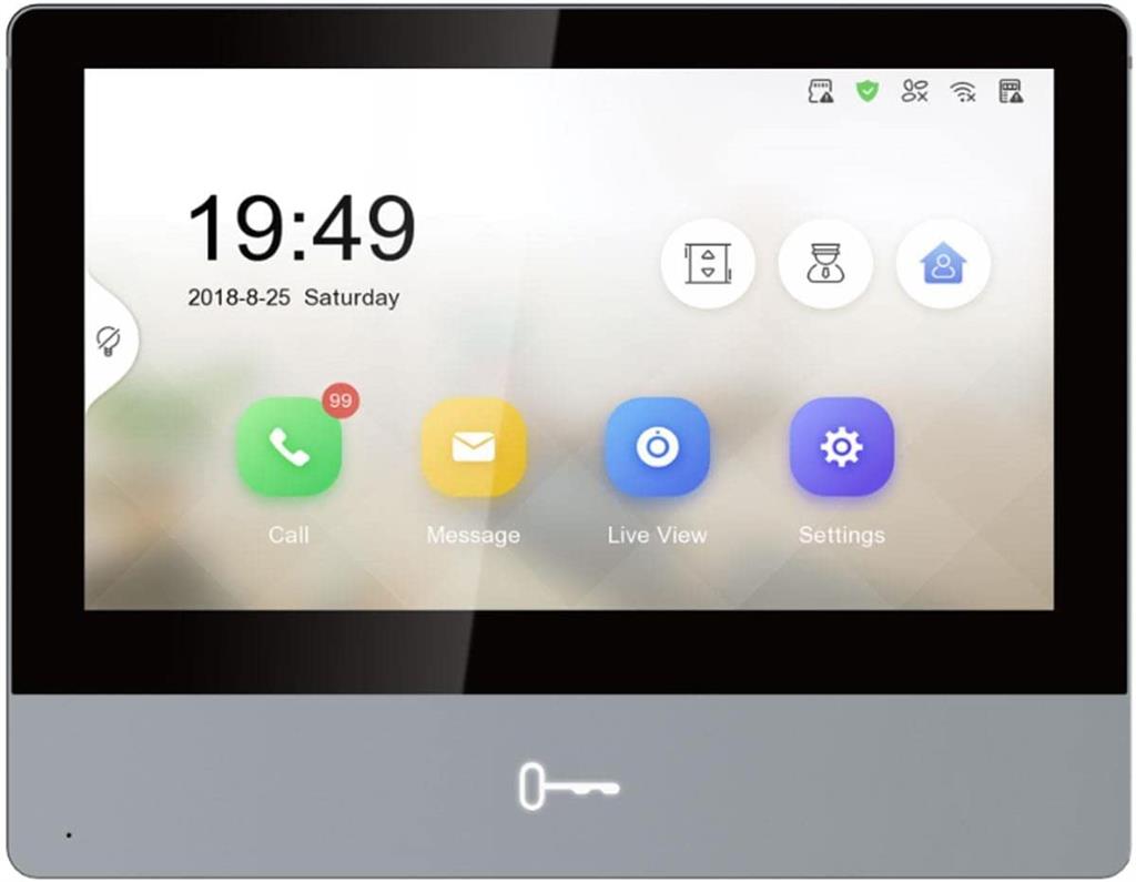 Видео дисплей 7 " IPS сензорен, Wi-Fi , IP система , Hikvision