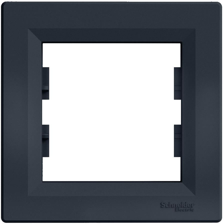 Рамка 1х цвят Антрацит Asfora SE