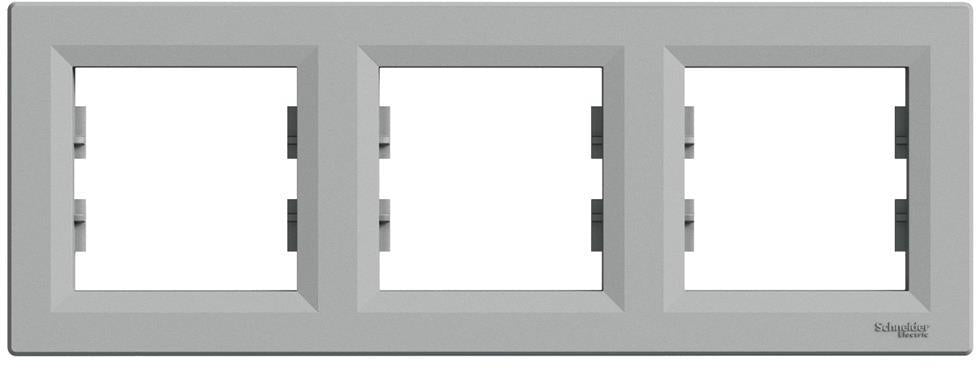 Рамка 3х цвят Алуминий Asfora SE