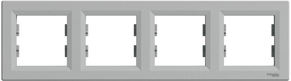 Рамка 4х цвят Алуминий Asfora SE