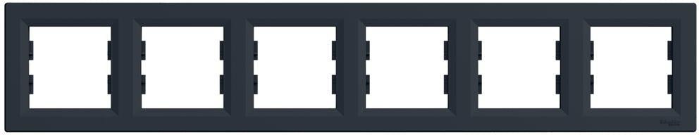 Рамка 6х цвят Антрацит Asfora SE