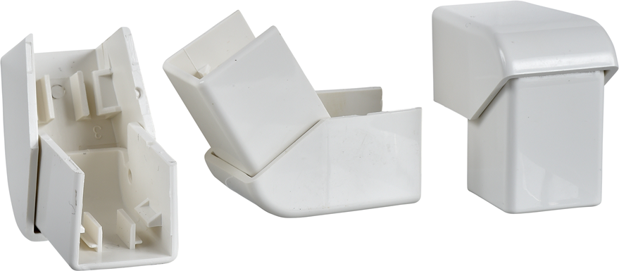 Външен ъгъл 40 x 16 40 х 25 и 40 х 40mm за мини канали Ultra PVC SE / до изчерпване /
