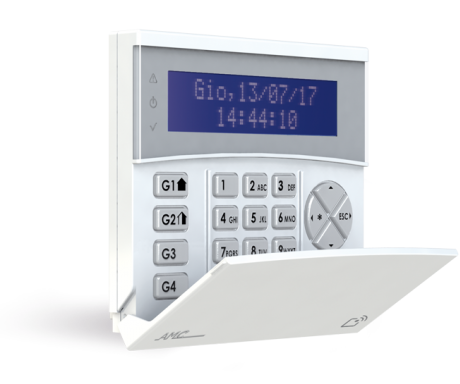 LCD клавиатура със вграден RFID & NFC четец, K-LCD BLUE TAG