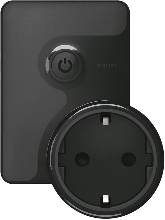 Адаптер Smart 1 х шуко 16 A Черен Legrand с Netatmo