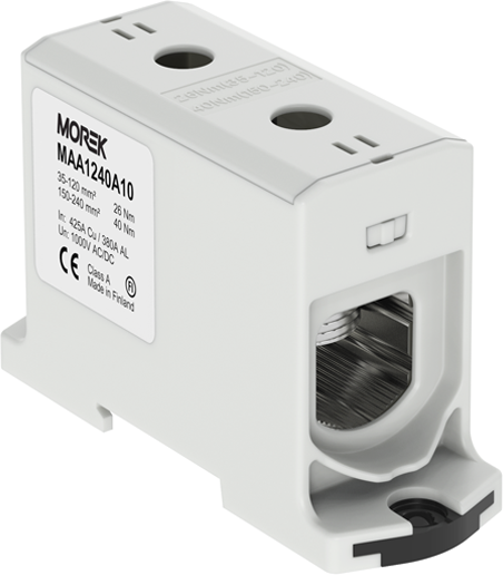 Тунелна клема СИВА 1 P 425 A с 2 отвора OTL 240 1 x Al / Cu 35 - 240 mm ² 1000 V MOREK