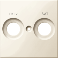 Лицев панел за TV+SAT цвят Крем System M Merten SE /до изчерпване/