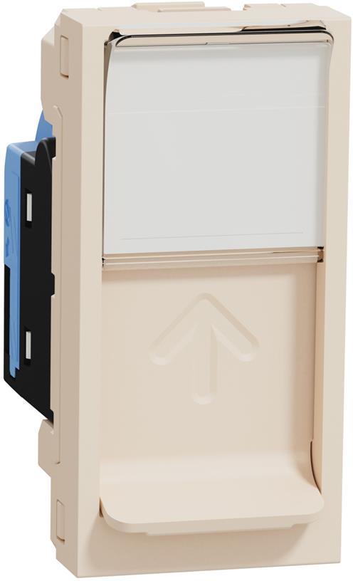 Розетка RJ 45 UTP cat. 5 e S - One 1 мод. цвят Крем Unica SE