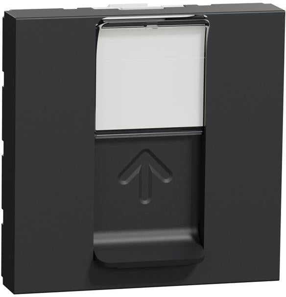 Розетка RJ 45 UTP cat .5 e S - One 2 мод. цвят Антрацит Unica SE