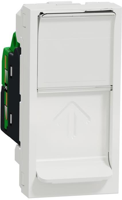Розетка RJ 45 UTP cat.6 S - One 1 мод. цвят Бял Unica SE