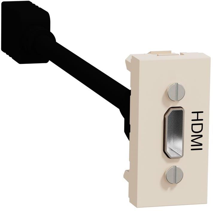 Розетка HDMI с кабел 15 см. 1 мод. цвят Крем Unica SE