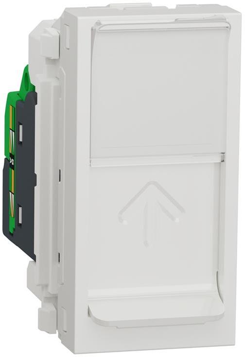 Розетка RJ45 STP cat. 6 A S - One 1 мод. цвят Бял Unica SE