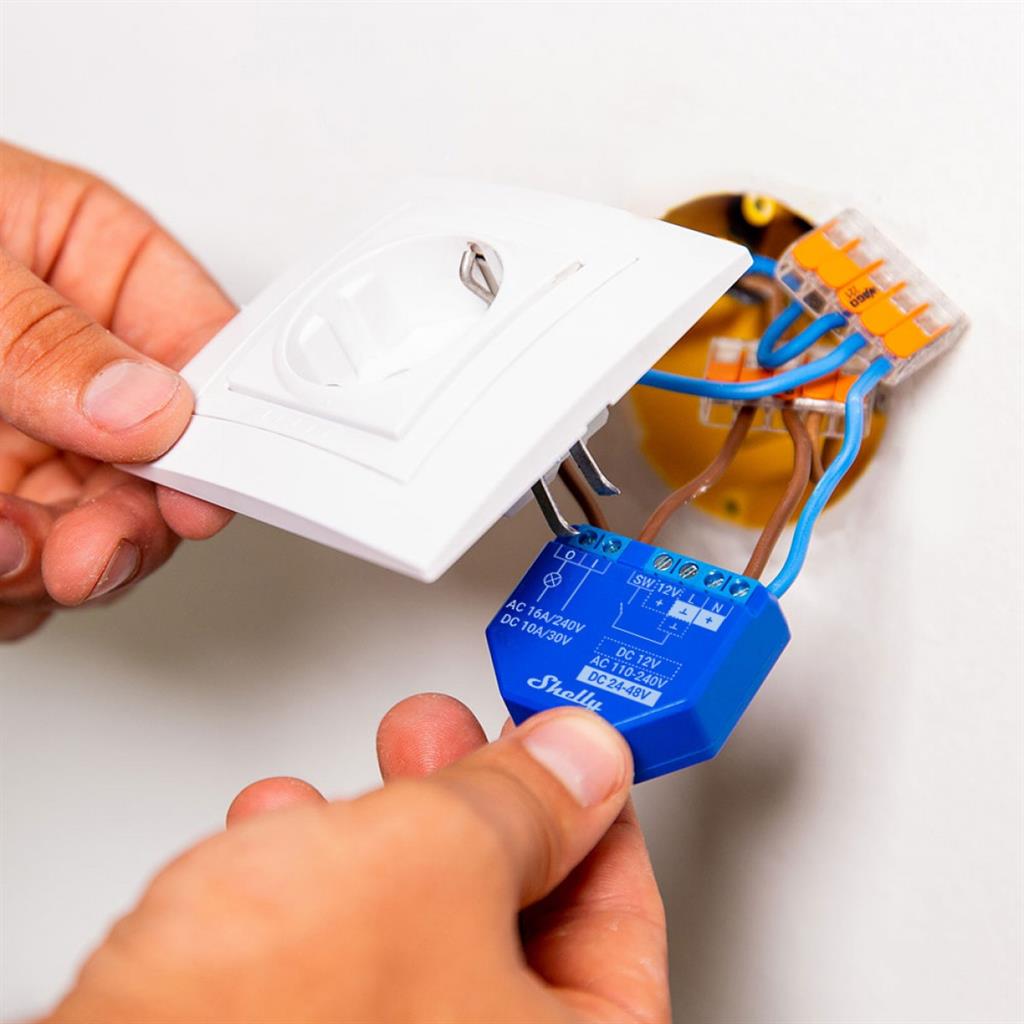 Микромодул Smart реле 1х On/Off 16A изисква неутрала Shelly Plus 1 - 265000S