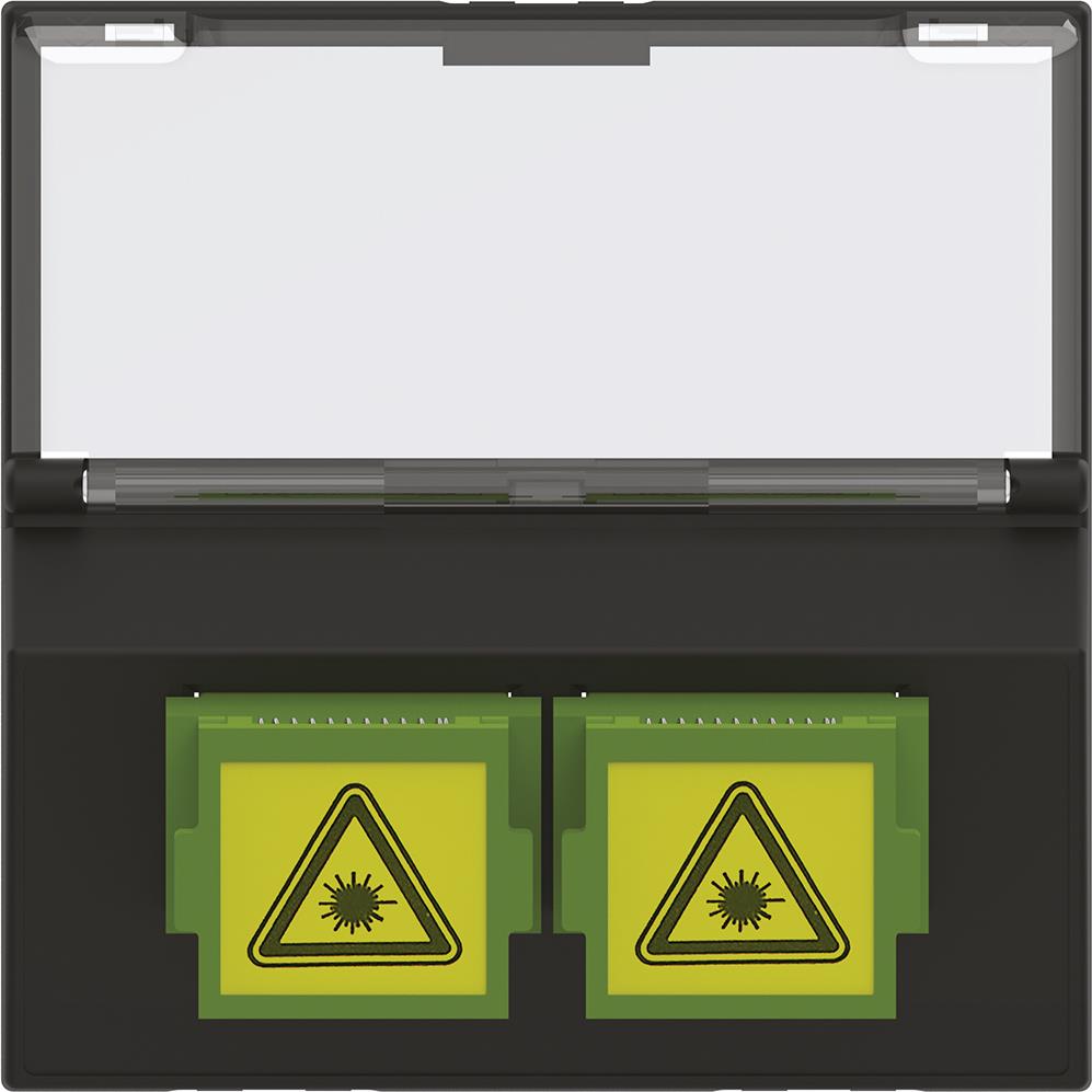 Розетка оптична 1xSCD/APC 2 мод. цвят Черен Classia Bticino