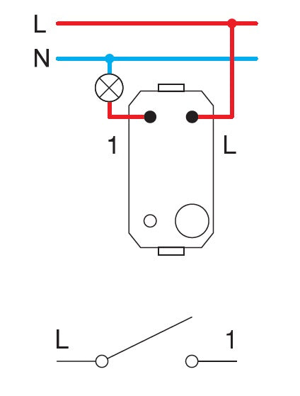 Еднополюсен ключ 16 A , цвят Черен , Edge TEM
