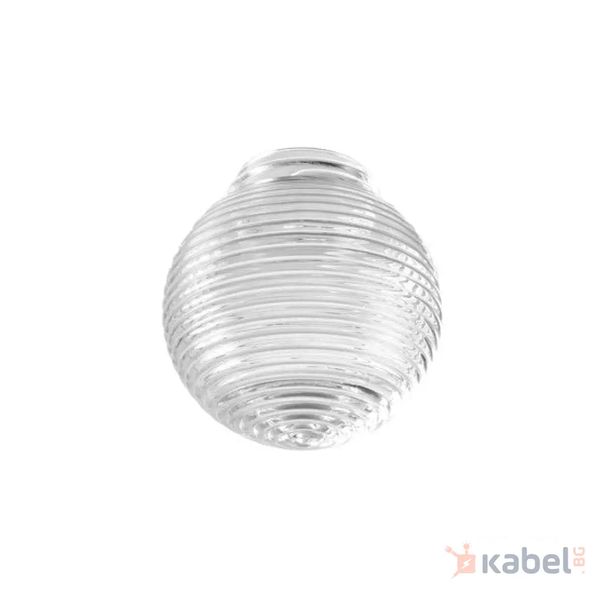 АБАЖУР ГЛОБУС РИНГ Ф150 ПРОЗРАЧЕН СТЪКЛЕН,100