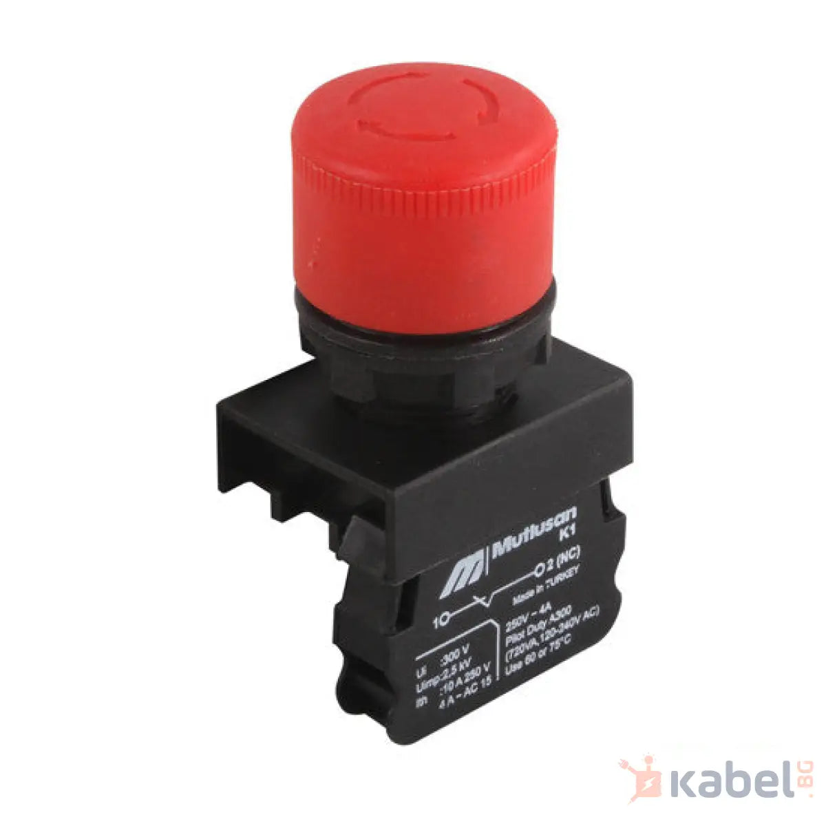 АВАРИЕН СТОП БУТОН ЧЕРВЕН Ф40,MUTLUSAN