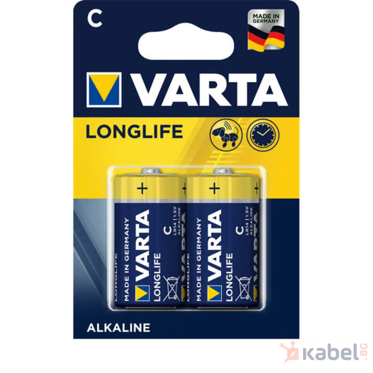 БАТЕРИЯ VARTA LR14 C LONGLIFE АЛКАЛНИ
