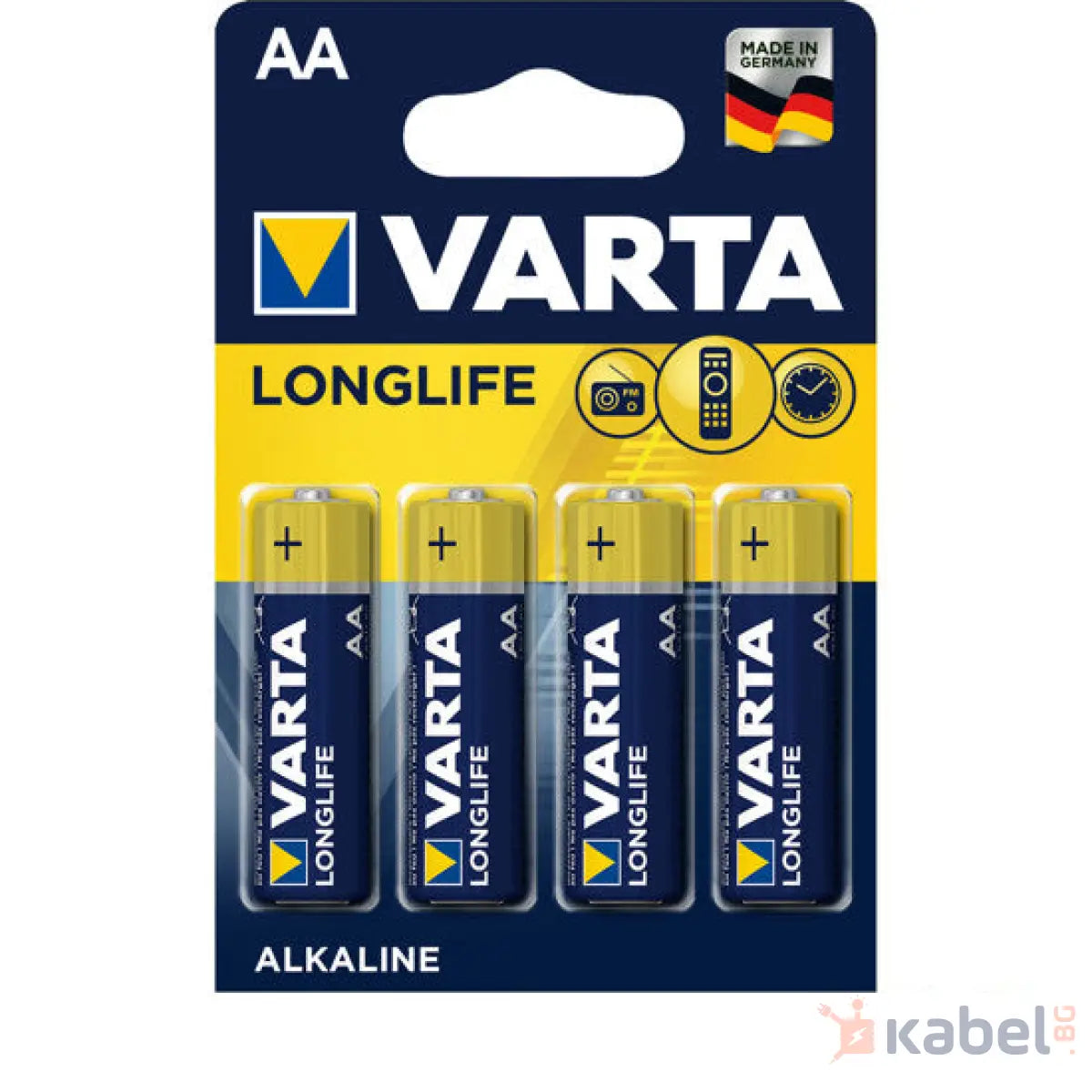 БАТЕРИЯ VARTA LR6 AA LONGLIFE АЛКАЛНИ