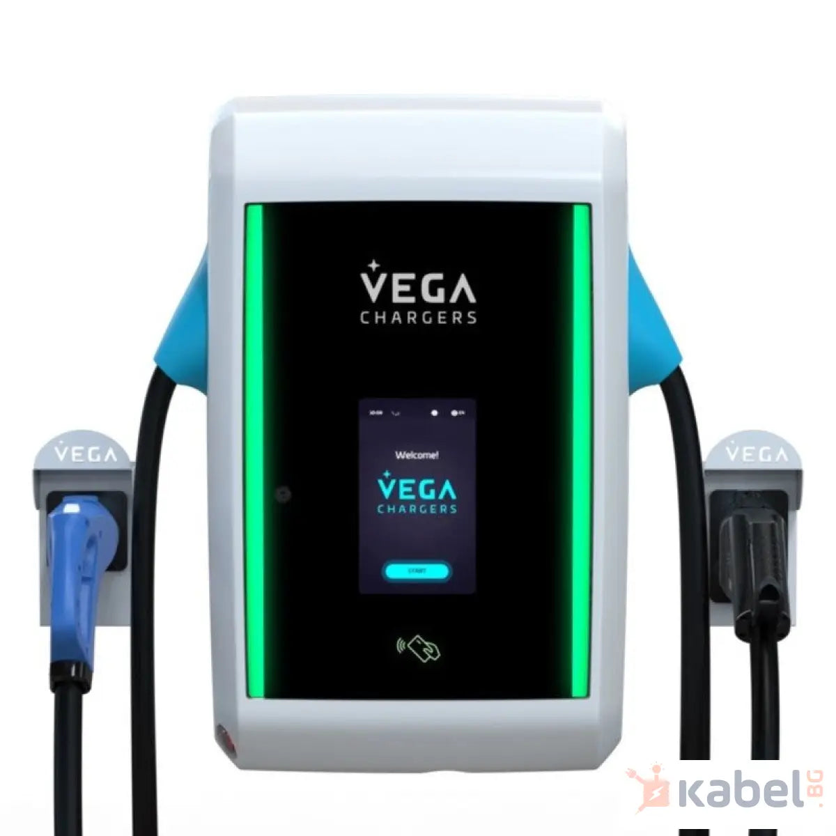 БЪРЗОЗАРЯДНА СТАНЦИЯ VEGA ALOHA GRAVITY КАБЕЛИ CCS 2 И CHADEMO | 30 KW DC