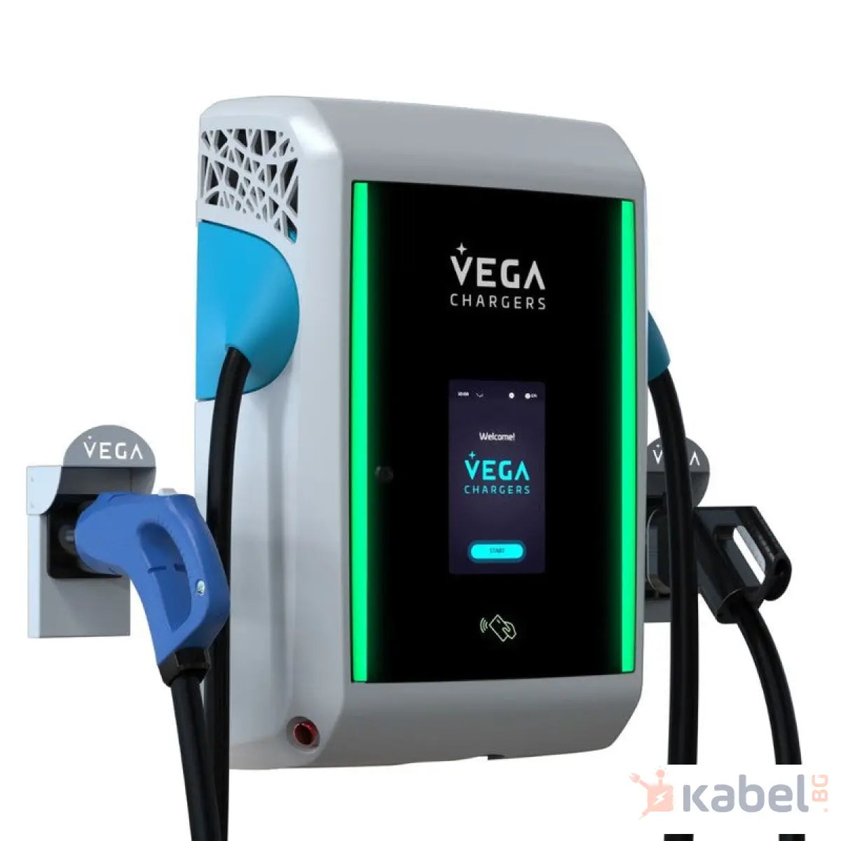 БЪРЗОЗАРЯДНА СТАНЦИЯ VEGA ALOHA GRAVITY КАБЕЛИ CCS 2 И CHADEMO | 30 KW DC