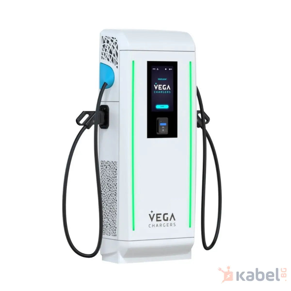 БЪРЗОЗАРЯДНА СТАНЦИЯ VEGA ALOHA LANDER КАБЕЛИ CCS 2 И CCS 2 | AC КОНТАКТ TYPE 2 |60 KW DC