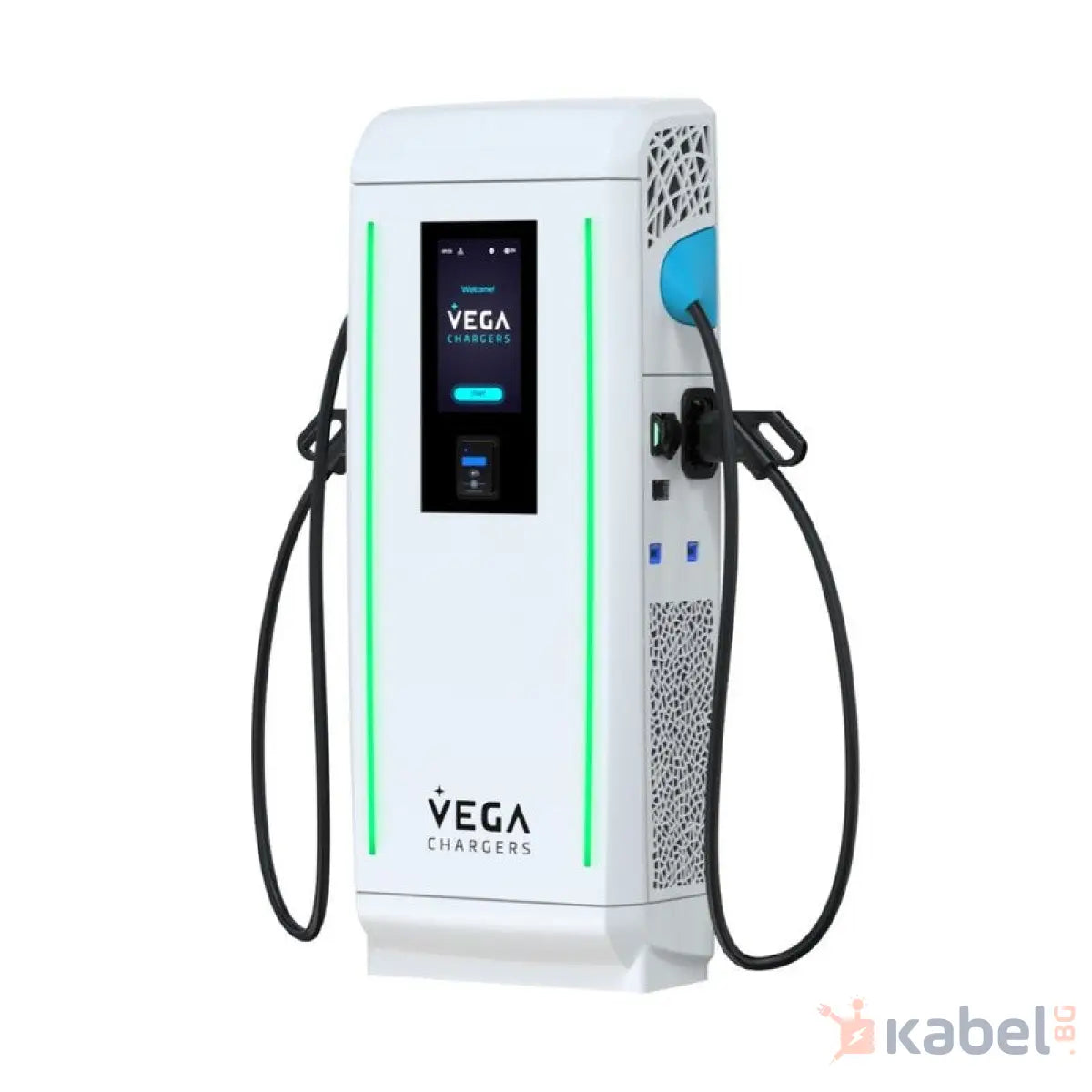 БЪРЗОЗАРЯДНА СТАНЦИЯ VEGA ALOHA LANDER КАБЕЛИ CCS 2 И CCS 2 | AC КОНТАКТ TYPE 2 |60 KW DC