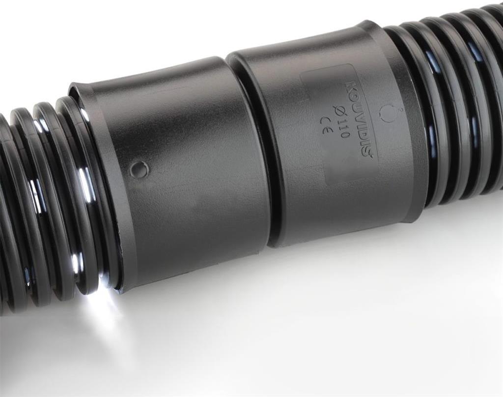Муфа за тръба ф 110 мм IP 40 цвят Черен HDPE UV Kouvidis