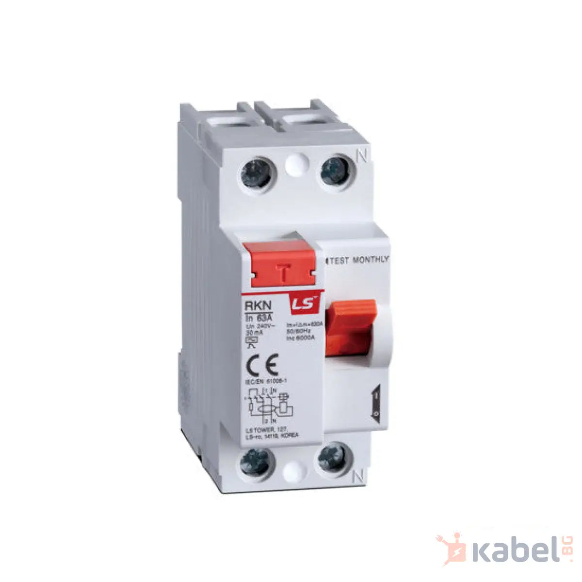 ДТЗ 2P 40A 30mA RKN МОНОФАЗНО