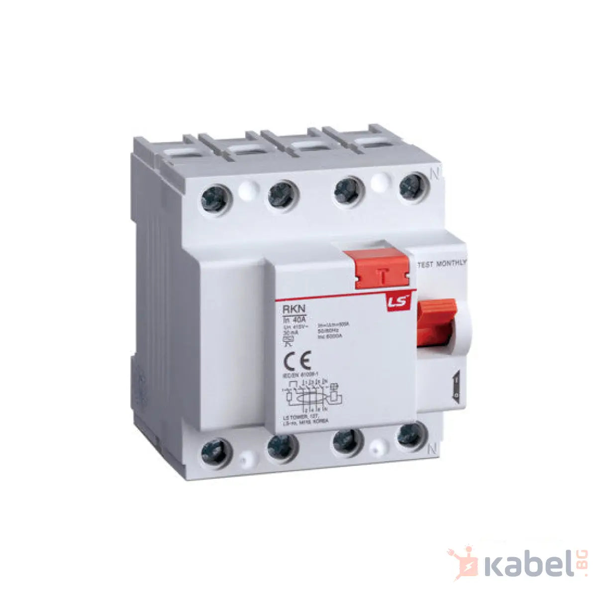 ДТЗ 4P 63A 30mA RKN ТРИФАЗНО