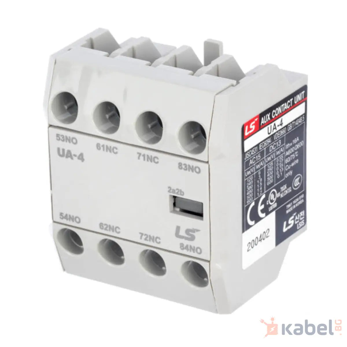 Спомагателен контактен блок ЛС 2 А 2NO + 2NC