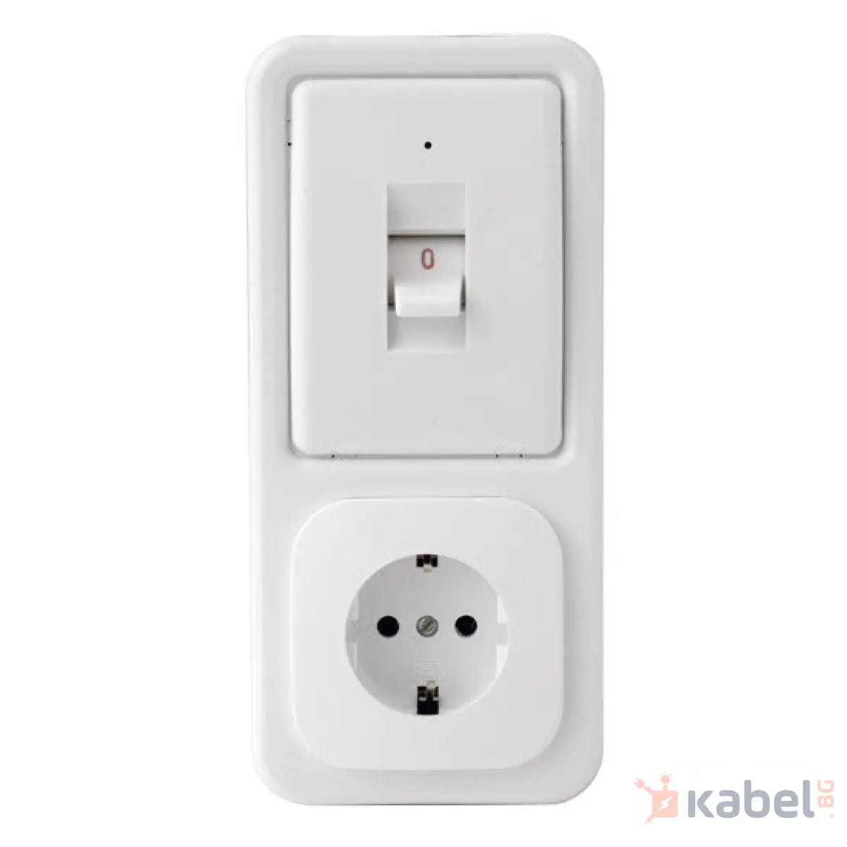 Комбиниран ел. ключ с контакт АТРА Бял 25А