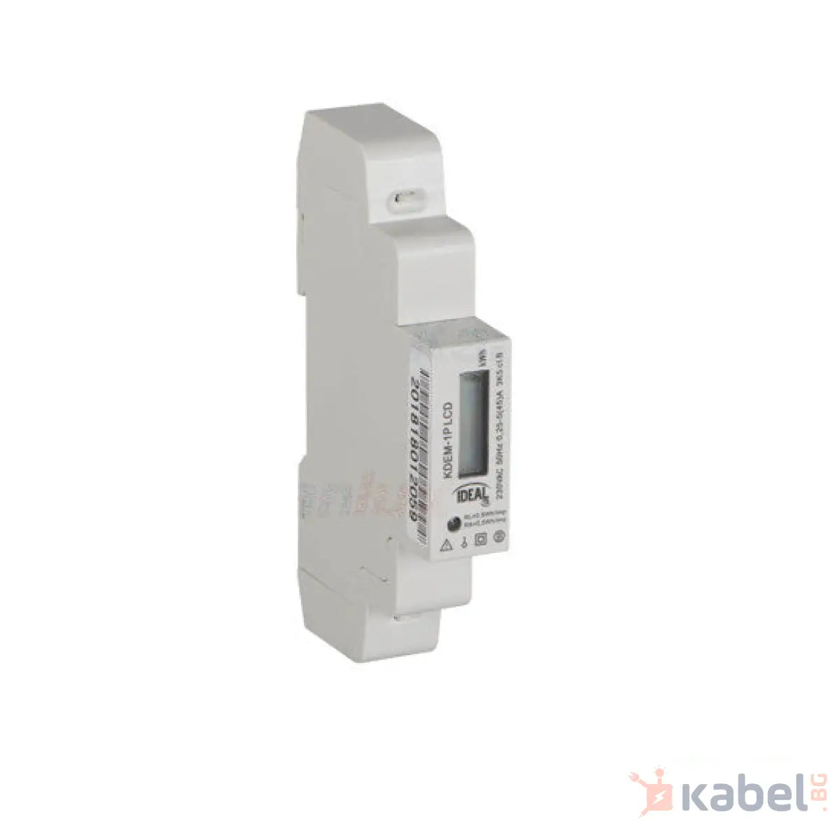 ЕЛЕКТРОМЕР ЗА ШИНА 19343 45A,230V,KDEM-1P LCD