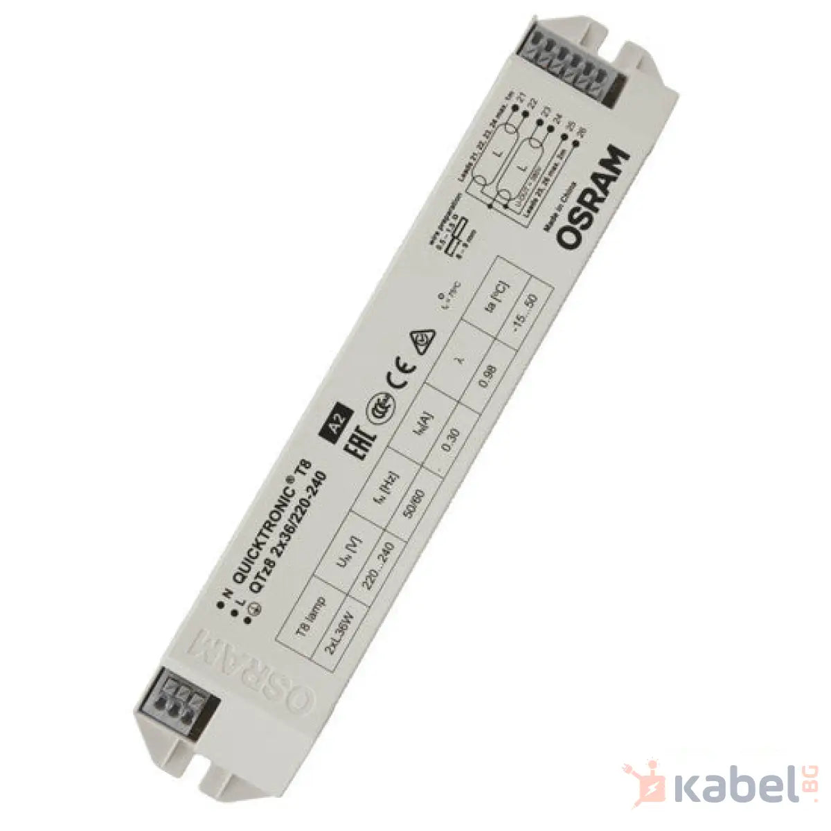 ЕПРА QTZ8 2Х36W 220V,863324,ОСРАМ