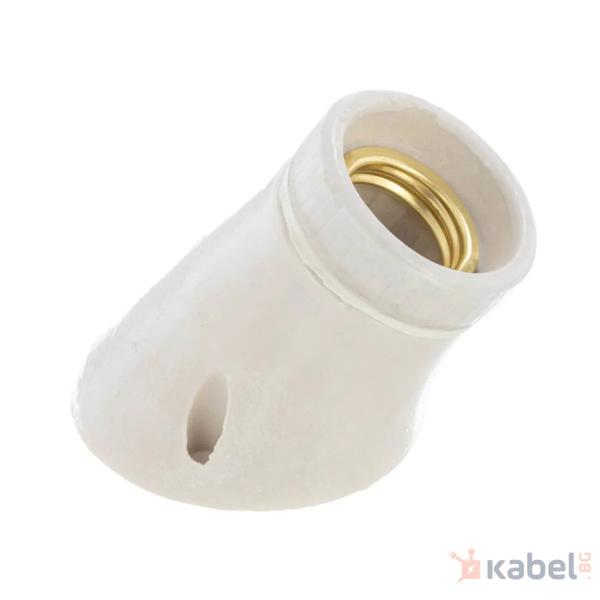 ФАСУНГА Е27 КРИВА ПОРЦЕЛАНОВА 4A,250V,ЕЛПРОМ