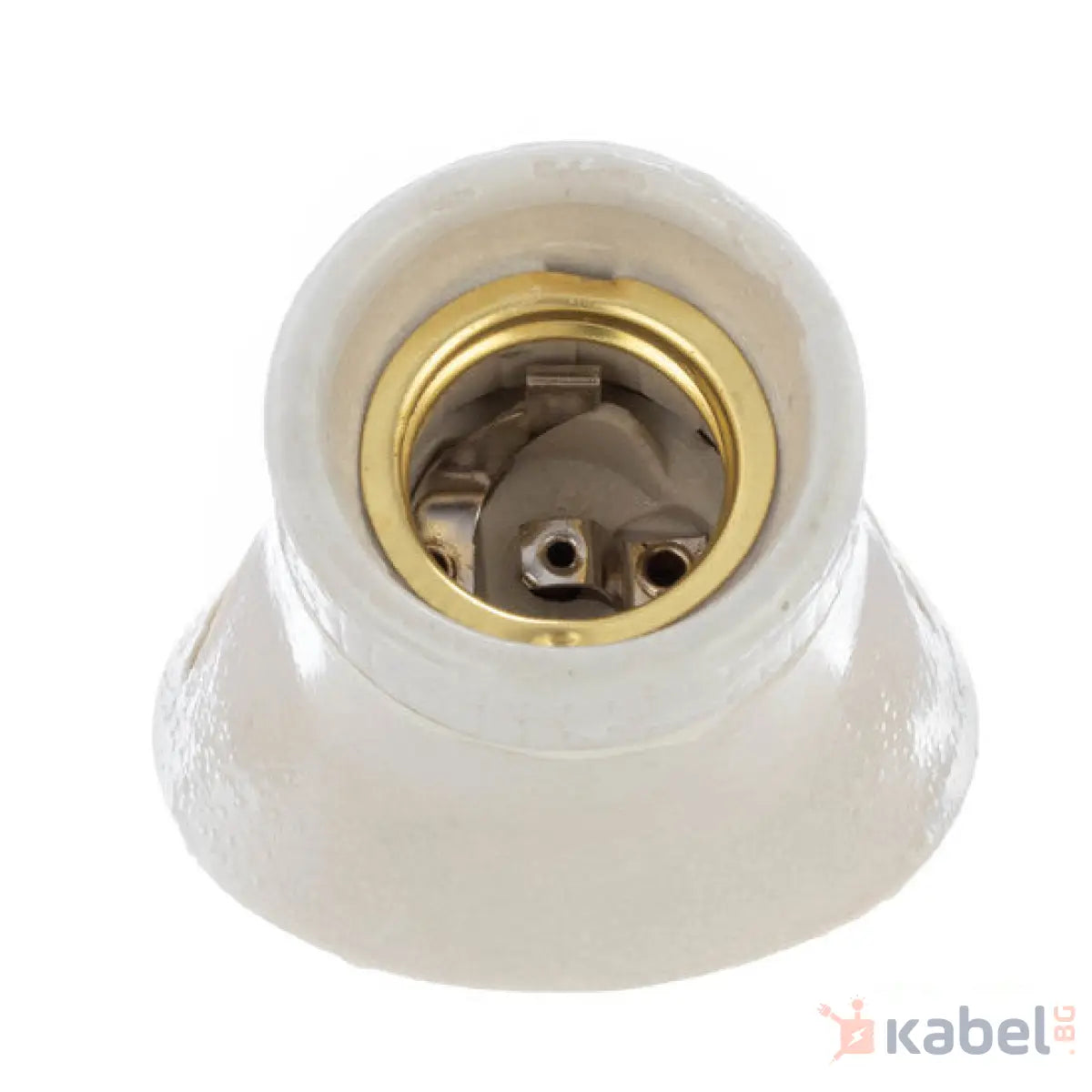 ФАСУНГА Е27 КРИВА ПОРЦЕЛАНОВА 4A,250V,ЕЛПРОМ