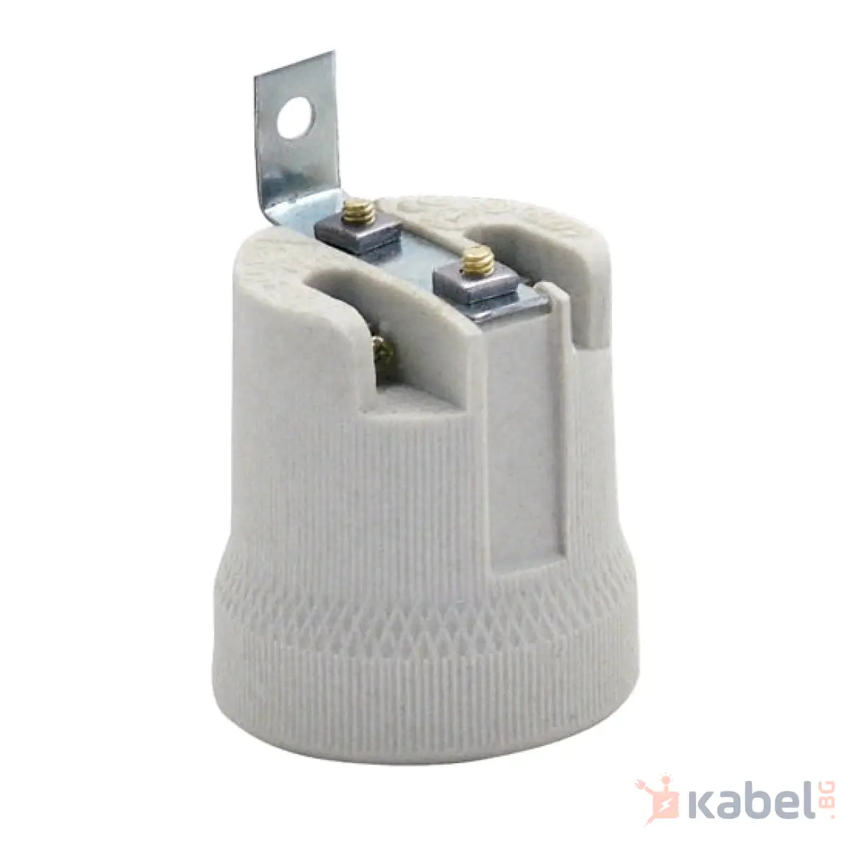 ФАСУНГА Е27 ПОРЦЕЛАНОВА+ПЛАНКА HL592,HOROZ