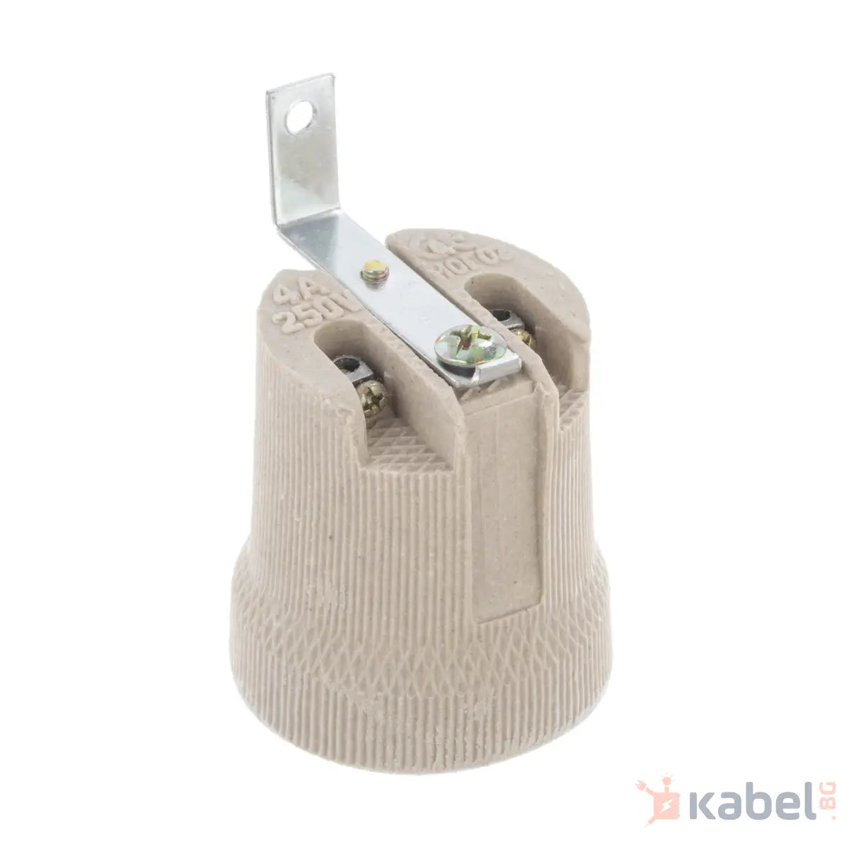 ФАСУНГА Е27 ПОРЦЕЛАНОВА+ПЛАНКА HL592,HOROZ