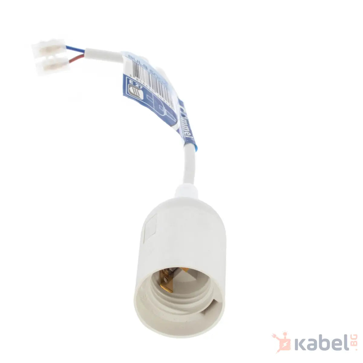 ФАСУНГА Е27 ВИСЯЩА БЯЛА+ШНУР 016-701,COMMEL