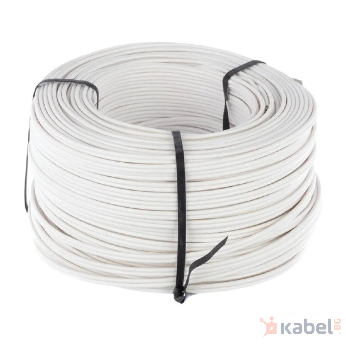 КАБЕЛ H03VH-H/ШВПЛ-А 2Х0.75 WHITE 300/300V
