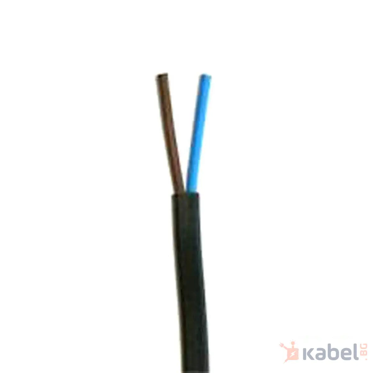 КАБЕЛ H03VVH2-F/ШВПЛ-Б плосък 2Х0.50 ЧЕРЕН