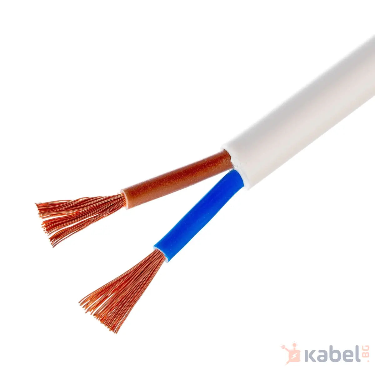 КАБЕЛ H05VV-F/ШВПС 2Х4 БЯЛ 300/500V