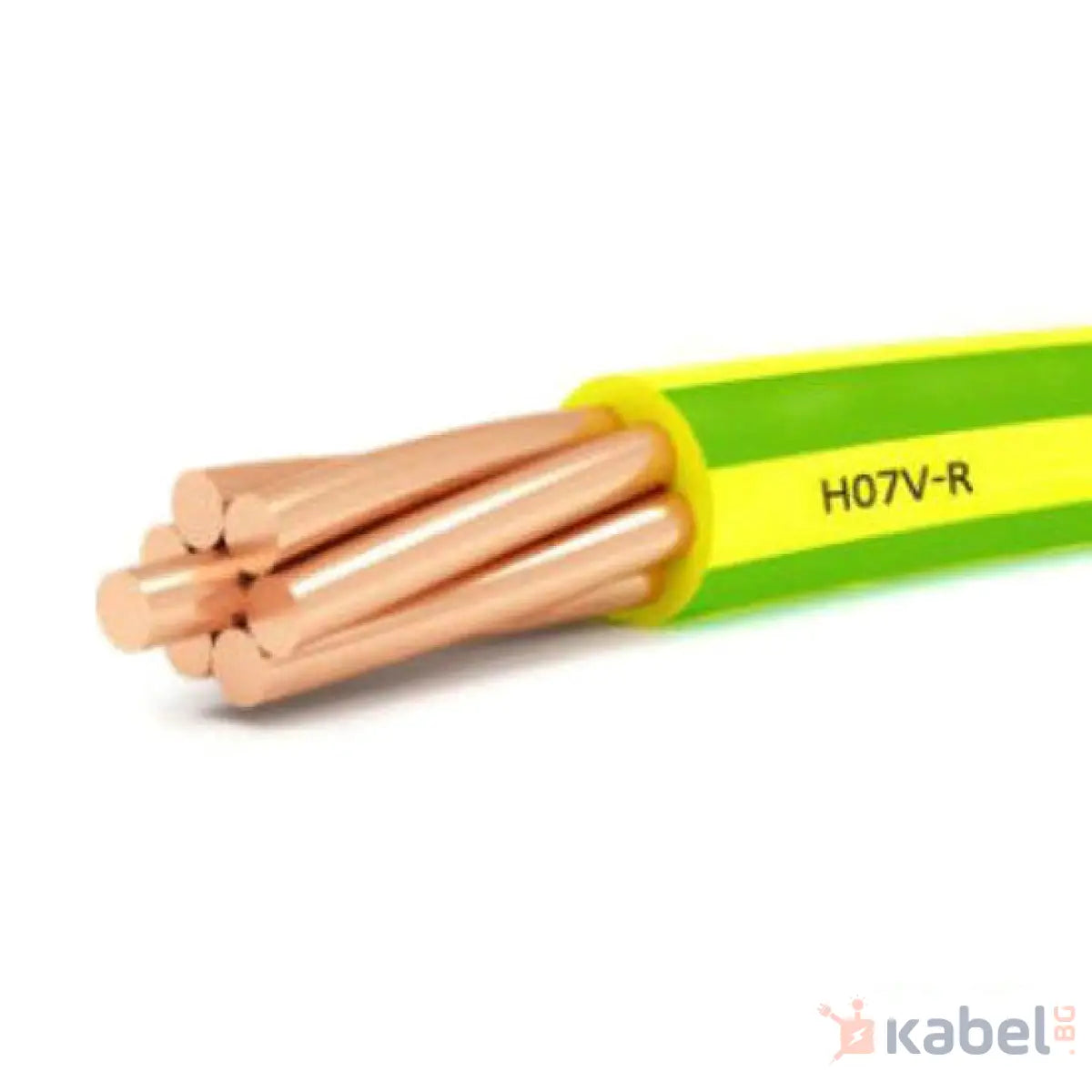 КАБЕЛ H07V-R/ПВ-А1-25 ЖЪЛТО-ЗЕЛЕН 450/750V