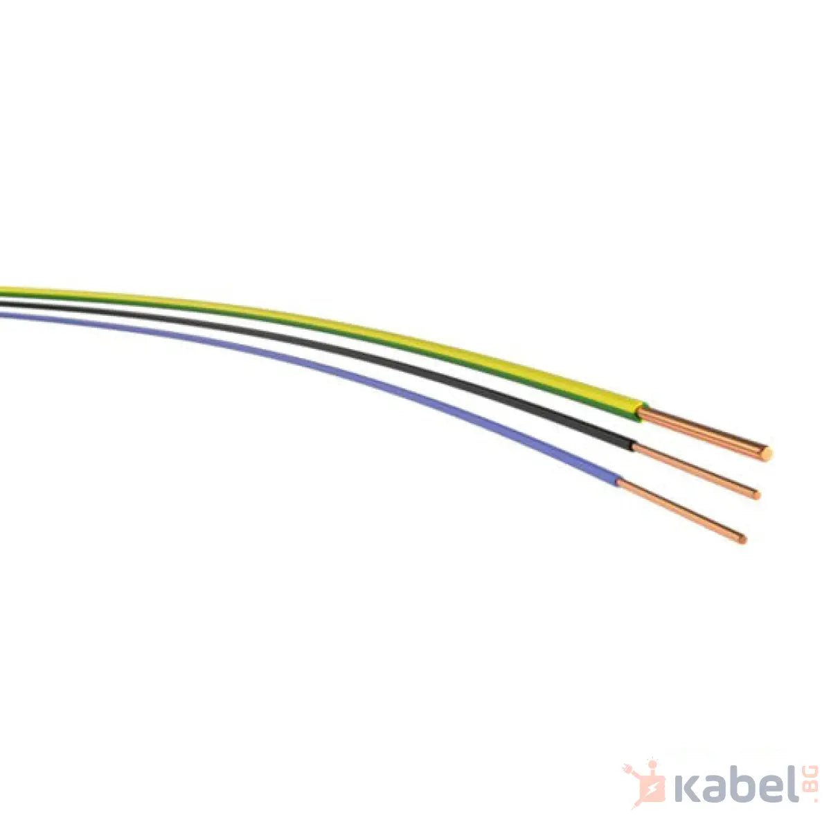 КАБЕЛ H07V-U/ПВ-А1-1.50 ЖЪЛТО-ЗЕЛЕН 450/750V