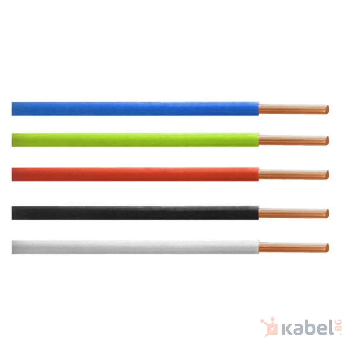 КАБЕЛ H07V-U/ПВ-А1-6 ЖЪЛТ 450/750V