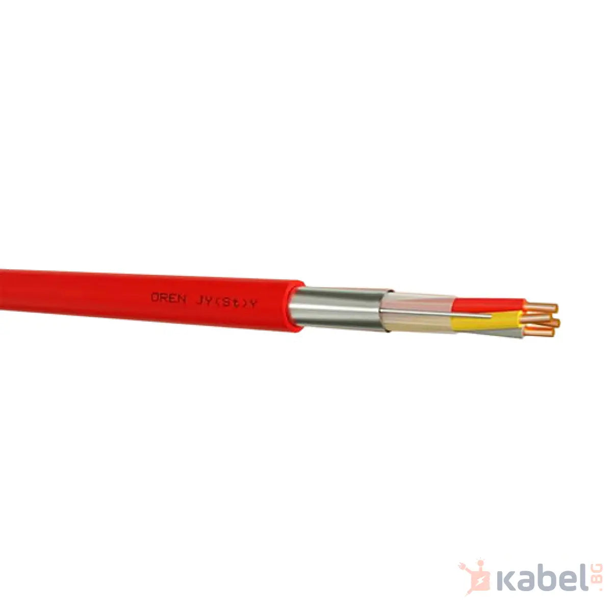 КАБЕЛ J-Y(ST)Y 2Х2Х0.80 Б ЧЕРВЕН 300V