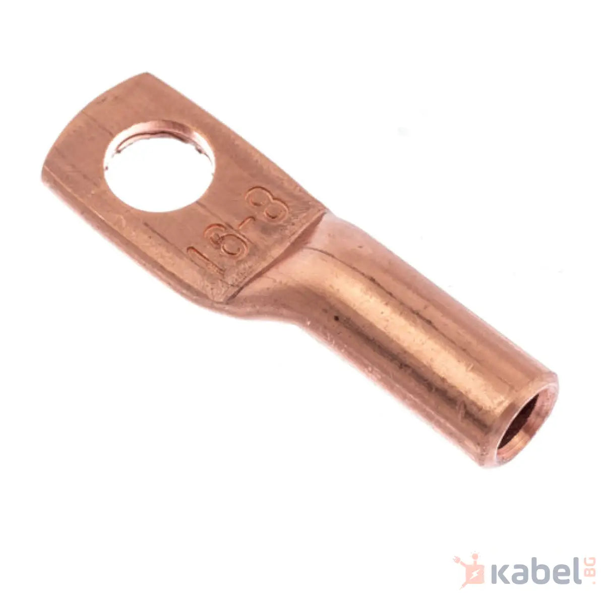 КАБЕЛНА ОБУВКА МЕДНА ТРЪБНА 16/8 ДЪЛГА