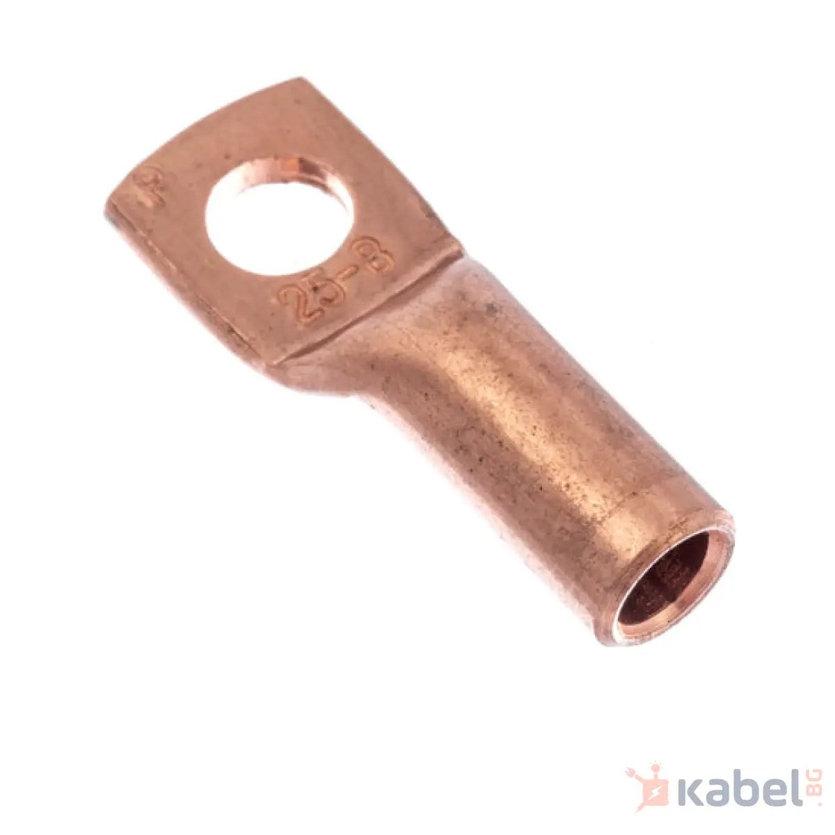КАБЕЛНА ОБУВКА МЕДНА ТРЪБНА 25/8 ДЪЛГА