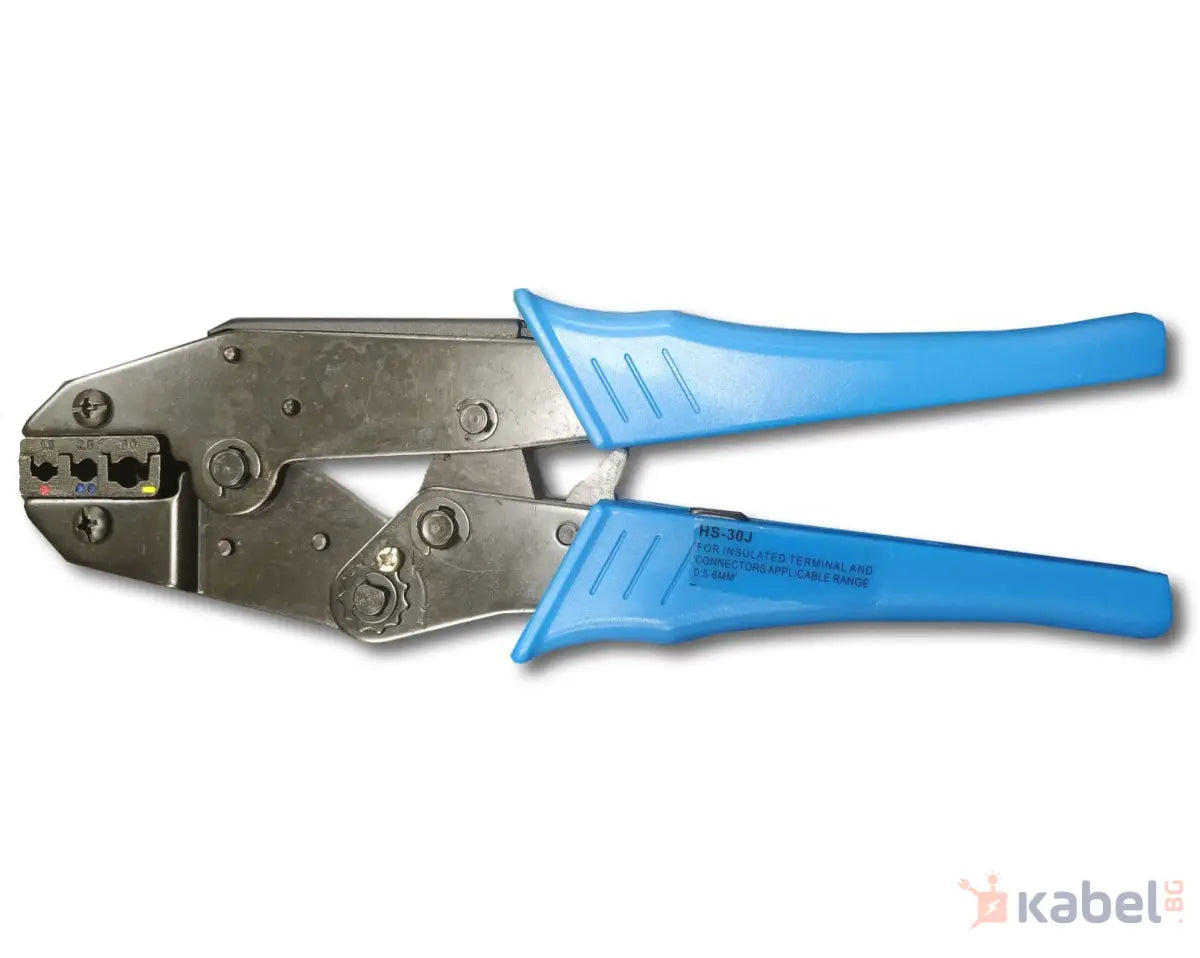 КЛЕЩИ ЗА КРИМПВАНЕ НА КАБЕЛНИ НАКРАЙНИЦИ ДО 6 mm2